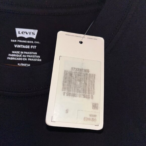 Levis Vintage Fit T-Shirt Black S - Picture 3 of 10